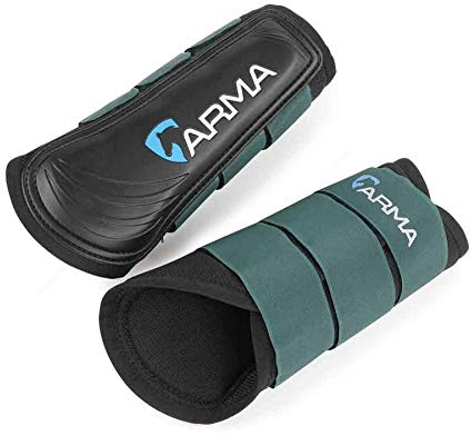 Shires ARMA Air Motion Brushing Boots (Green, Full)