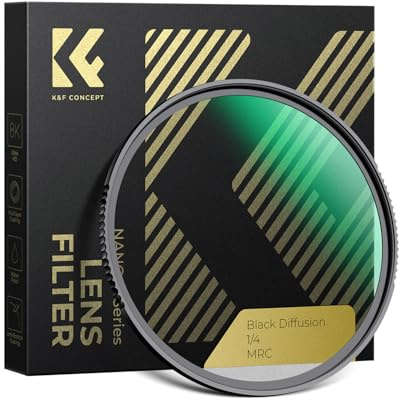 K&F CONCEPT Filter Black-Mist 1/4 Filter 72mm Black Promist 1/4 | Optisches Glas mit Nano-Beschichtung für Videoaufnahmen/Portraitfotografie,Nano-Xcel,FE702