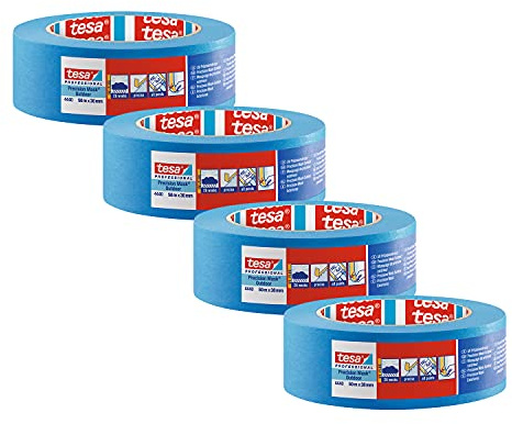 tesa UV-PLUS 4440 Ruban Précision - Usage Extérieur - x 6, Bleu, 50m x 25mm