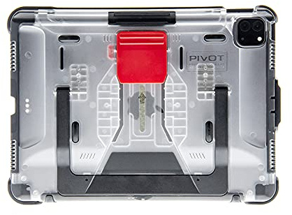 Pivot Atlas A20A - Funda Robusta para iPad Air de 4ª generación y iPad Pro de 11 (1ª a 3ª generación), protección de 360 Grados, para Pilotos Profesionales, aviación General, Transparente/Rojo