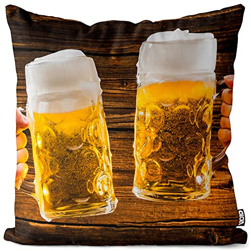 VOID Bier Maßkrug München Kissenbezug Kissenhülle Sofakissen Kissen Deko Outdoor-Kissen Dekokissen, Kissen Größe:60 x 60 cm