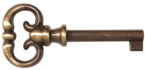 cyclingcolors clé de serrure meuble ancien décoration rustique vintage clef zamak (laitonné vieilli)