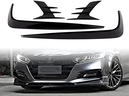 JOYOTO AKASAKA Front Fog Light Eyebrow Lamp Cover Front Bumper Trim Fit for Honda Accord 2018 2019 2020