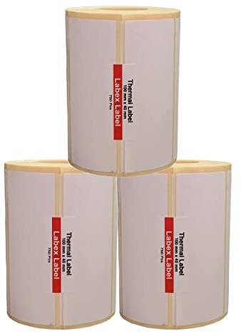 Etichette termiche 100x40 mm su rotolo – Etichette Spedizioni Adesive BRT SDA GLS DHL – 3 rotoli 3000 etichette – Senza nastro – TSC Godex compatibili – Labex Label