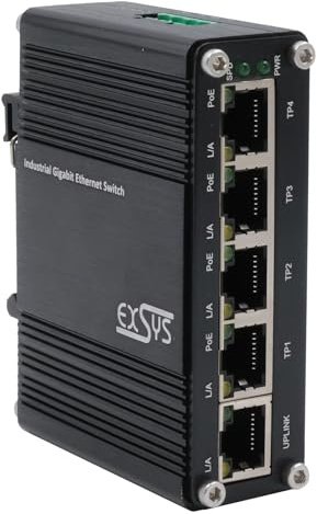 EXSYS EX-62020PoE 5-Port PoE Industrie Ethernet Switch