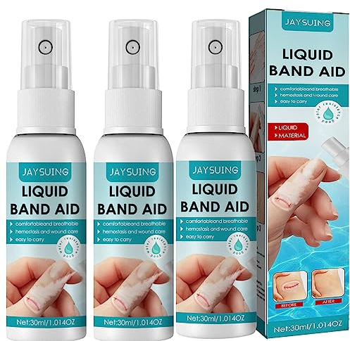 Liquid Bandage Spray | Liquid Skin Bandage Bandaids | Quick Dry Spray Plasters for Wounds | Waterproof Liquid Bandage Liquid Bandage | Breathable Anti-bacterials Spray Wound Patch for Cracked Aid