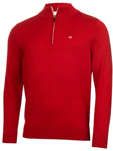 Calvin Klein Herren 2026 Campus 1/2 Zip All Season Easy Care Pullover