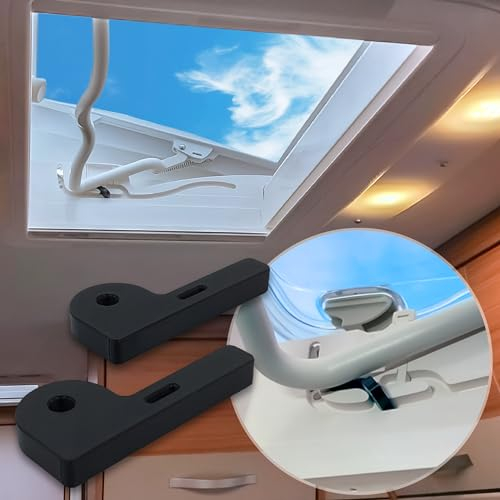 MaJoCompTec® Lock for Dometic Roof Windows, Motorhome Roof Hatch Security, Storm Protection, Caravan, Box Van Window Accessories (SKYSAFE Heki Mini - Midi)