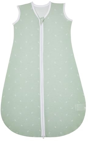 Lilian&Gema Sommerschlafsack Baby 0.5 Tog Schlafsack Baby ohne Ärmel für Sommer, Babyschlafsack Sommer Baumwolle