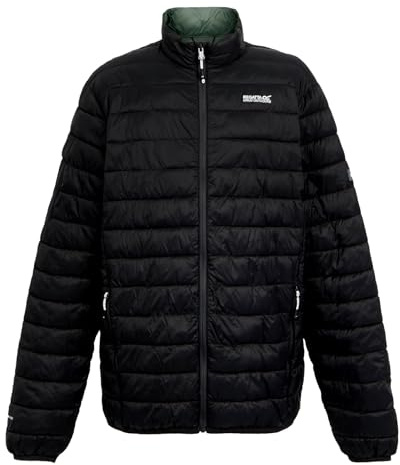 Regatta Regatta Men's Hillpack II Insulated Jacket, Chaqueta acolchada con cremallera completa HillPack II Packaway de Regatta para hombre Hombre, Black,