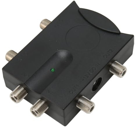 Amplificador de TV, amplificador de distribución digital de 2 en 4 salidas, amplificador de señal de TV bidireccional de alta ganancia sin pérdidas para antena de TV por cable