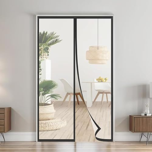 Transparent Magnet Wärmeschutzvorhang Tür 215x200cm,Thermo Türvorhang,Isolier Schutz Vorhang,Selbstschließend,Haustierfreundlich,Wasserdicht, Winddicht,Stromsparen