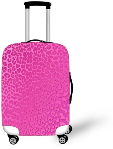 Muiuou Elastische Kofferschutzhülle,3D Leopardenmuster Print Trolley Fall Schutzhülle Koffer überzieher,Waschbare Anti-Kratzer Staubdichte Fall Trolley Kofferschutz (M (22-24 Zoll),Stil 15)