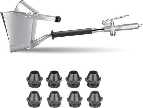 Cemento Malta Pistola a spruzzo con Coperchio Pistola per Mortaio Pneumatica a Cemento 4 tramoggia Jet Pistola Spruzzatore di Mortaio Spruzzatore di Cemento Stucco