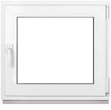 Framex Kellerfenster Fenster Kunststofffenster Weiß Breite x Höhe 70 x 60 cm (700 x 600 mm) 2-fach (32 mm) Dreh Kipp DIN Rechts - Premium - Alle Größen