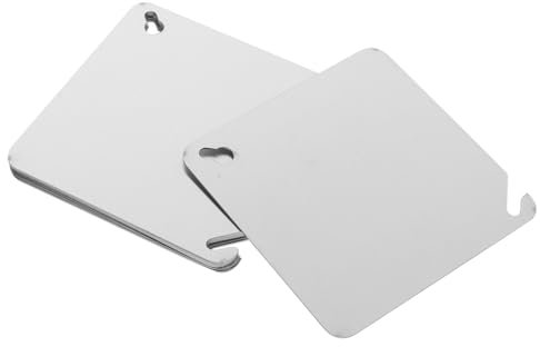 UKCOCO 8stücke Abdeckung Für Schaltkasten Deckenkastenabdeckplatte Kastenabdeckung Metallwandplatte Abdeckplatten Für Anschlusskästen Metall-schaltkastenabdeckung Abdeckung Für