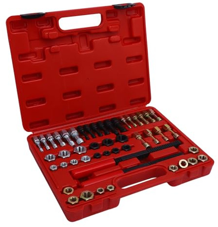 48 Piece Thread Chaser Set Mångsidig Lösning för Rengöring och återställning Av Slitna eller Skadade Trådar Hexagonal Form för Effektiva Tråduppgifter för Hobbyister och