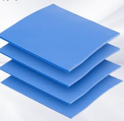 Sporgo 10 Stück Wärmeleitpad: 100 x 100 x 0,5/1/1,5/2/3 mm Thermal Pad Hochtemperaturbeständig Silikon Wärmeleitpads, Wiederverwendbar Wärmeleitpad Set für CPU, GPU, SSD, PC, Laptop, Kühler