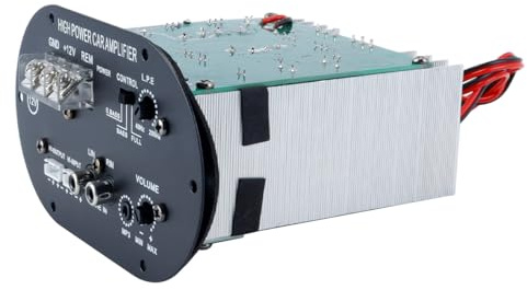 Orivin Scheda amplificatore audio per auto, scheda amplificatore subwoofer da 120 W e 12 V, modulo amplificatore audio con bassi potenti e potenti, nucleo subwoofer per auto, computer, telefon