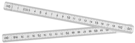 TILL. – Mètre pliant 1 m | Compact et léger | Plastique résistant | Graduation précise | Idéal pour bricolage et mesure en intérieur