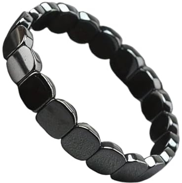Generisch Hämatit Armband Männliches Armband Für Den Alltag | Männlicher Natürlicher Hämatit Armband Für Vater Ehemann Freund Klassenkameraden sowie Für Hochzeit Geburtstag Valentinstag