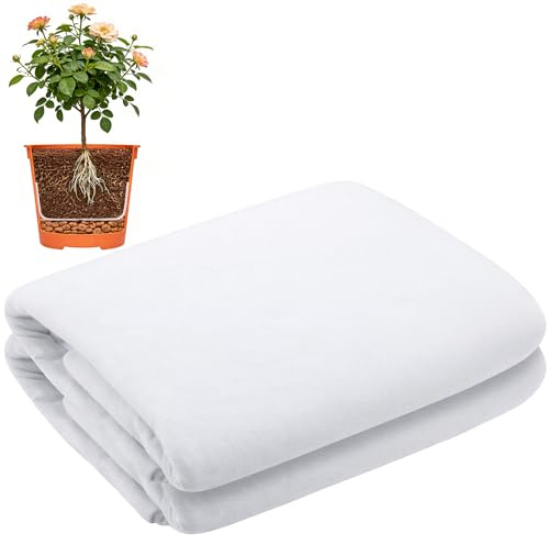 Toison filtrante pour pots de fleurs - 4 m x 1,5 m - Peut être découpée en peluche pour pots de fleurs | Pot de fleurs en non-tissé de 150 g/m² - Empêche l'accumulation d'humidité