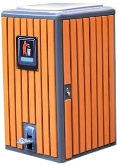 RYUQW3RE Cubo de basura para exterior con tapa Contenedor de basura metálico for exteriores, de 120 litros, con accionamiento a pedal, for zonas públicas.