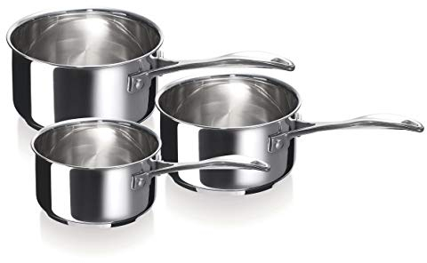 Bekaline 12066974 Chef Série de 3 Casseroles en acier Inoxydable 16/20 cm