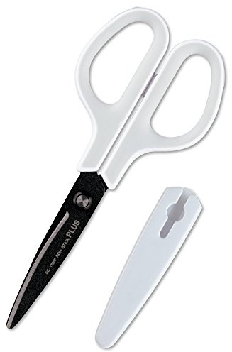 Plus Scissor Fit Cut Curve, Fluorine Coated, Memory Foam Grip, Adhesive Tape, Glue, Non-sticky, 30 Degrees, SC-175SF, White/Gray 34-515