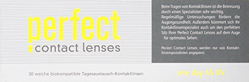 Perfect One Day AS UV Tageslinsen weich, 30 Stück / BC 8.60 mm / DIA 14.20 mm / -2.25 Dioptrien