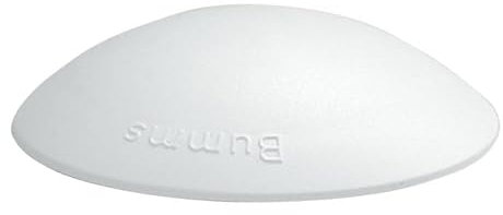 10er Set FELGNER BUMMS Türstopper | Türpuffer Türsicherheit aus Kunststoff | Anbringen zum Schutz von Wand, Schrank, Tür, Glas, Fliese, Tapete uvm.| Durchmesser 60mm, Höhe 15mm | Farbe: weiß