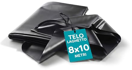 Teichfolie für den Garten aus verstärktem PVC, Qualität aus Deutschland 8x10 m, 0,5mm