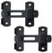 Sayayo Serratura Porta Chiusura Della Porta Chiavistello per Porta in Legno Chiavistello piccolo, Acciaio Inossidabile Nero Opaco, 2 Pz, EMS9001B-2P
