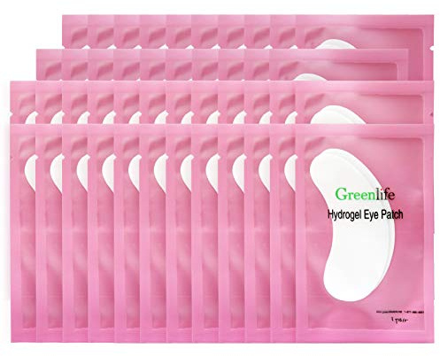GreenLife 300 Pairs Eye Pads, 100% Naturel Eyelash Extension Under Eye Gel Pads patches kit Collagen with Aloe Vera Hydrogel Eye Patches set for Eyelash Extension Supplies Tools (50 150 300 Pairs)