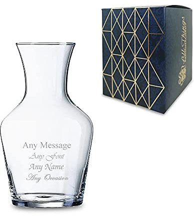 Personalised Engraved 25cl A Vin Carafe, Gift Boxed, Perfect for Any Drink for Any Occasion