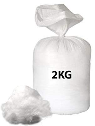 Virgin Hollow Fibre Quality Grade – Stuffing/Filling Toys, Pillows Craft Cushion Filling Cushions, teddy Bear, Pet Beds 100% Soft Hollow Fibre - 2KG