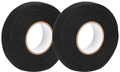 Garosa Waterproof Adhesive Cloth Tape 15m x 19mm Black for Automotive Wiring Harness Car Electrical Repairs Audio Systems