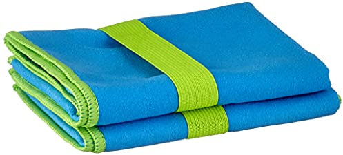Playshoes Multifunzione Asciugamano da Bagno in Microfibra, Blu 7 (Blue), 30 x 50 cm - 2er Pack