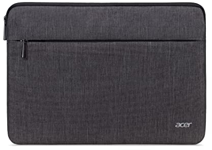Acer Laptophülle - Laptoptasche 14 zoll, Notebook, Tablet, Laptop Tasche, wasserabweisendes Außenmaterial, Schutz vor Schmutz und Stoßschäden, Fronttasche, grau