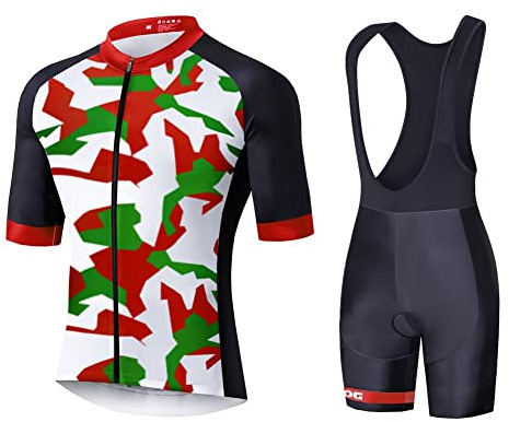 UGLY FROG Completo Ciclismo Uomo Maglia Ciclismo Uomo 20D Gel Salopette Pantaloncini Corti Imbottiti Set di Abbigliamento Ciclista