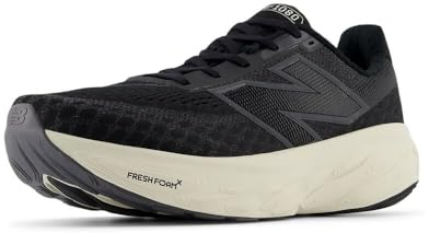 New Balance Men's Fresh Foam X 1080 V14 Running Shoe, Black/Magnet/Linen, 11.5
