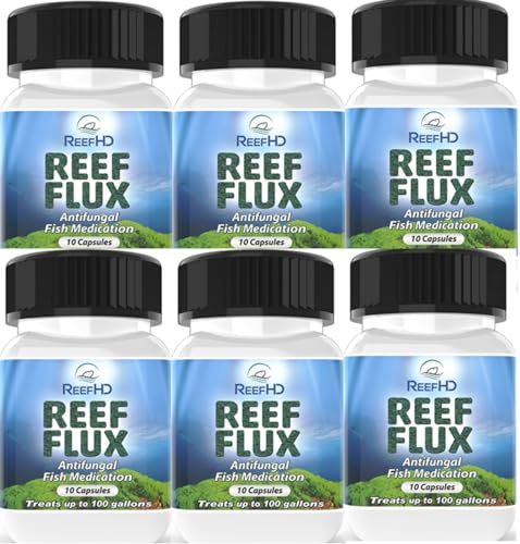 ReefHD Reeflux FIuconazole 200mg fungaI Fish lnfections lchthyophonus SaproIegnia KlLL Bryopsis Green Hair AIgae Aquarium Reef Flux AIgae Buster (6 Packs)