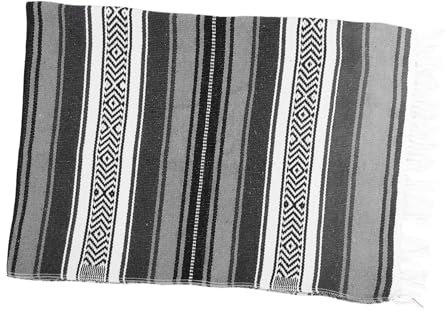 Cabilock Chal de Manta Tarjetas separadoras Manta Trenzada Corredor de Mantel Mexicano Manta Falsa Comida de Yoga Manta Tejida Manta Mexicana Auto Estera de Yoga Manta Chal Manta de Yoga