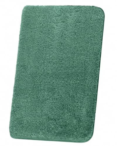 Beautissu Badematte rutschfest waschbar Duschvorleger Hochflor Shaggy | 60x50cm Mintgrün Badteppich Badvorleger Badezimmerteppich Badezimmer Flauschig Duschmatte Badgarnitur BeauMare FL