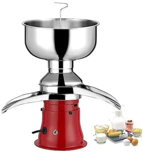 WUCIOA Separatore Elettrico di Panna per Latte Fresco, separatore per centrifughe da 30 W, separatore per Formaggi, separatore centrifugo per Burro e Panna da 50 l/h, trasforma Il Latte Intero