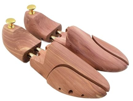 SHBHWS Shoe Trees Men's And Women's Twin Tube Adjustable Red Shoe Tree Wood Shoe Tree Wooden Shoe Trees(EUR37)