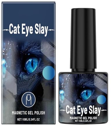 Magnetisches Nagellack-Gel – magnetisches Gel-Nagellack-Gelee, schwarz-blauer Glitzer-Gel-Nagellack | Jelly Nagellack-Gel, schnell trocknender holografischer Gel-Nagellack für Frauen, Valentinstag, ch