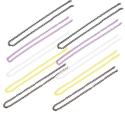 Holibanna 10st Zubehör Für Taschenuhrketten Diy Handgemachte Kette Kettenverbinder Aus Kunststoff Sonnenbrillenkette Brillenketten Spielzeugkette Kunststoffkette Gefälschte Kette Plastik