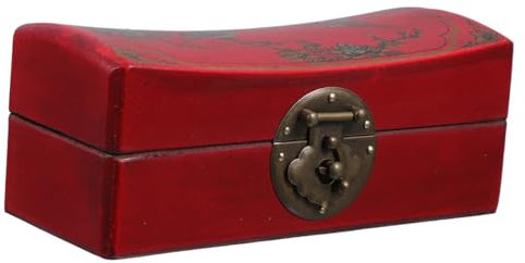 IMIKEYA Elegante Vintage-schmuckschatulle Aus Holz Aufbewahrungskoffer Für Schmuckstücke Kleiner Organizer Für Halsketten Und Armbänder