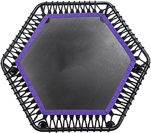 Workout Rebounder Kleines Übungstrampolin for Indoor Outdoor Home Gym Garden Jumping Sport Workout, bis zu einem belastbaren Gewicht von 200 kg, 40 Zoll, Lila